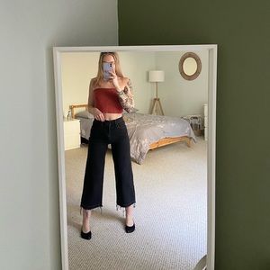 Black Cropped Wideleg Levi’s